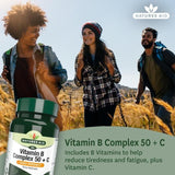Natures Aid Vitamin B Complex 50 + C Supplement Tablets 30 per pack