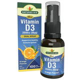 Natures Aid Vitamin D3 2000iu Oral Spray (Orange Flavour) 30ml