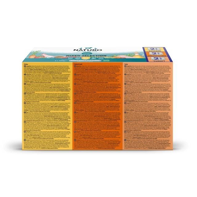 Naturo Adult Dog with Rice Variety Trays 6 x 400g