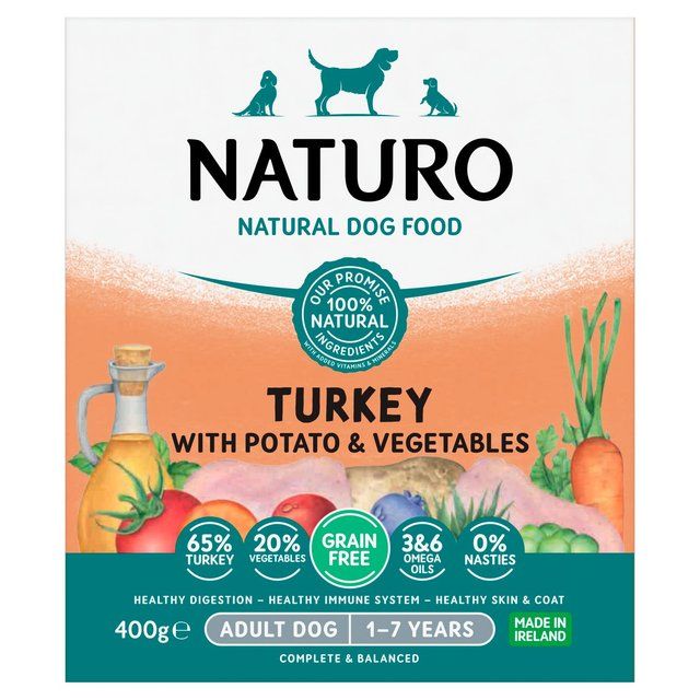 Naturo Grain Free Turkey with Potato & Vegetables 400g