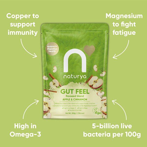 Naturya Gut Feel Flaxseed Blend Apple & Cinnamon 240g