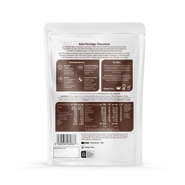 Naturya Keto Breakfast Porridge Chocolate 300g