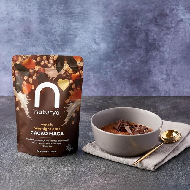 Naturya Organic Overnight Breakfast Oats Cacao Maca 300g