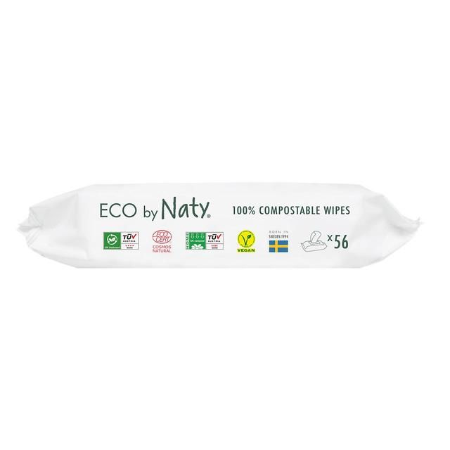 Naty Eco Wipes with Aloe Vera   56 per pack
