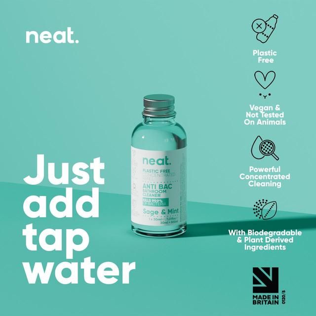 Neat Anti-Bac Bathroom Cleaner Refill Concentrate Sage & Mint   30ml