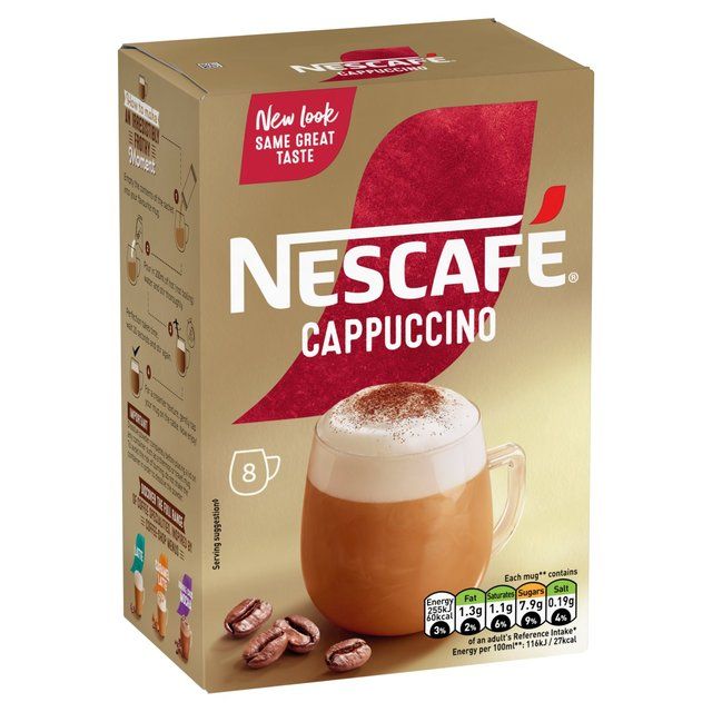 Nescafe Cappuccino Instant Coffee 8 Sachets 8 per pack