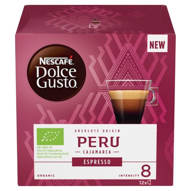 Nescafe Dolce Gusto Peru Cajamarca Espresso Coffee Pods 12 per pack