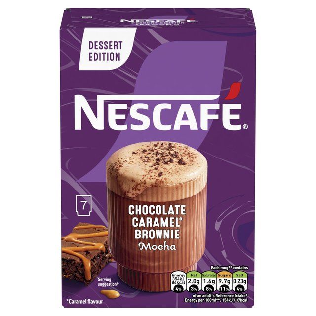 Nescafe Gold Frothy Coffee Chocolate Caramel Brownie Iced 7 sachets 6 x 149g