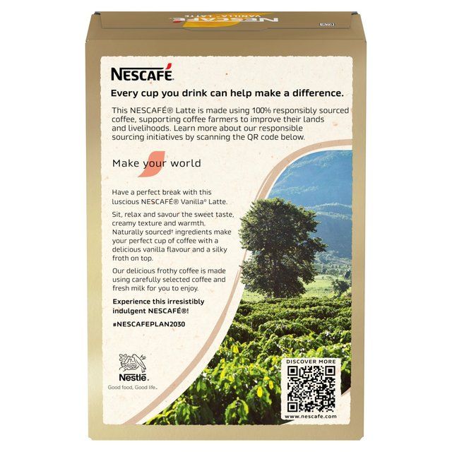 Nescafe Gold Vanilla Latte Instant Coffee 8 Sachets 8 per pack