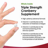 New Leaf Cranberry Tablets 3x Strength 30,000mg +Vitamin C&D