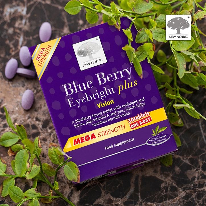 New Nordic BlueBerry Eyebright Plus One-a-Day 30 Tablets