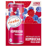Nexba Mixed Berry Kombucha Can 4 x 330ml
