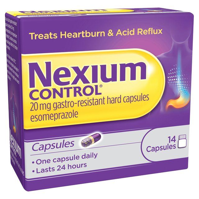 Nexium Control Heartburn & Indigestion 24 Hour Relief 20mg 14 Caps 14 per pack