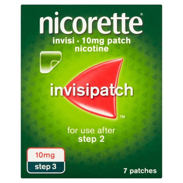 Nicorette Invisi 10mg Patch (7 Patches) Quit Smoking Aid Nicotine Patch 7 per pack