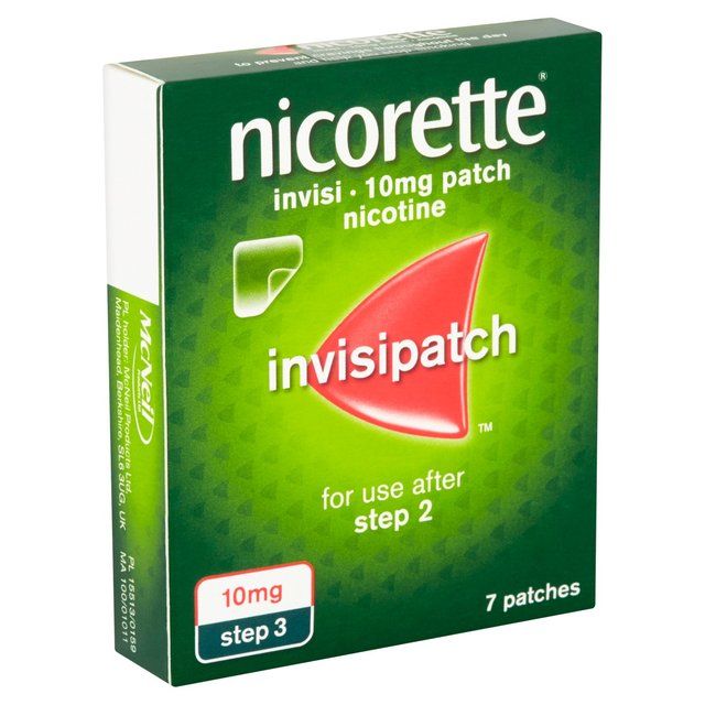 Nicorette Invisi 10mg Patch (7 Patches) Quit Smoking Aid Nicotine Patch 7 per pack