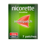 Nicorette Invisi Patch Step 2 to 7 Patches Quit Smoking Aid 15mg