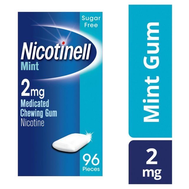 Nicotinell Nicotine Gum Stop Smoking Aid Mint Flavour 2mg 96 Pieces 96 per pack