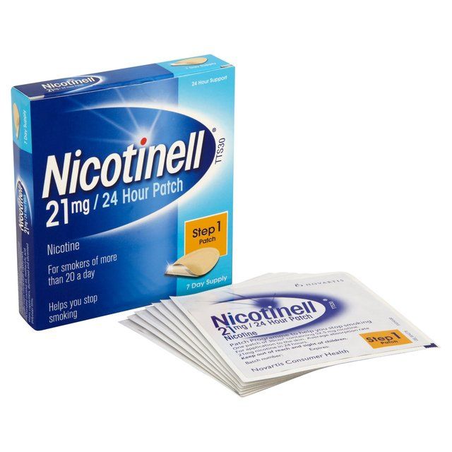 Nicotinell Nicotine Patch Stop Smoking 24hr Craving Relief 21mg Step 1