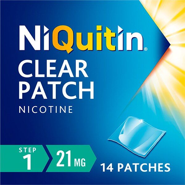 NiQuitin 21mg Step 1- 14 Nicotine Patches- Stop Smoking Aid