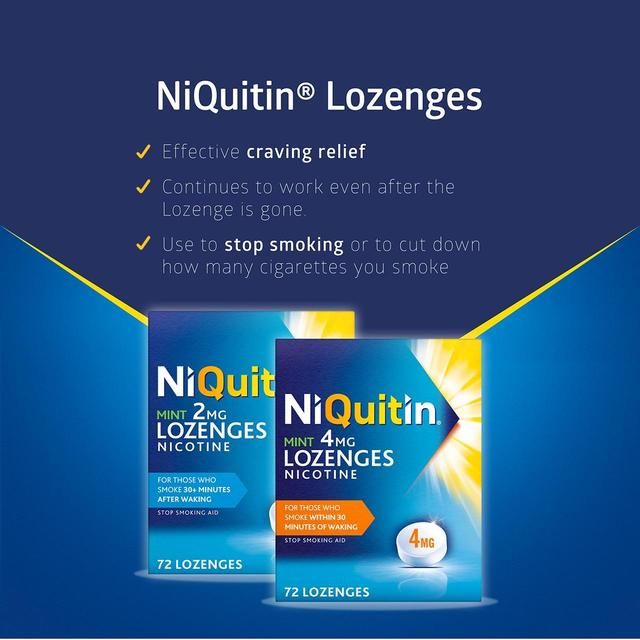 NiQuitin Mint 4mg Lozenges Nicotine 72 Lozenges 72 per pack