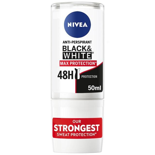 NIVEA Black & White Max Protect Anti-Perspirant Deodorant Roll-On 50ml