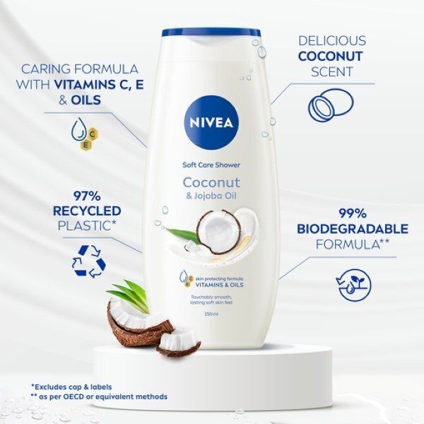 Nivea Coconut Shower Gel 250ml