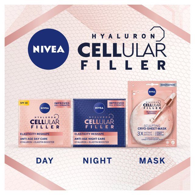 NIVEA Hyaluron Cellular Elasticity Filler Anti-Wrinkle Day Face Cream SPF30 50ml