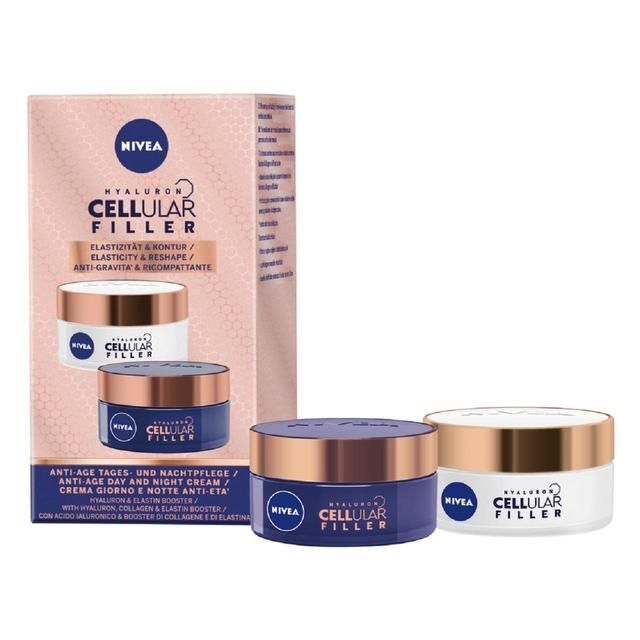 NIVEA Hyaluron Cellular Elasticity Filler Day & Night Face Cream Duo Pack 2 x 50ml