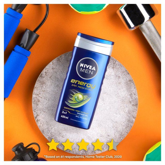 NIVEA MEN Energy Mint Extract 3 in 1 Shower Gel 400ml