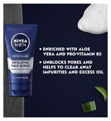 NIVEA MEN Exfoliating Face Scrub Protect & Care, 75ml
