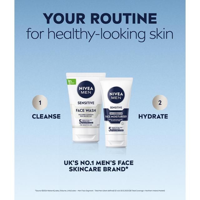 NIVEA MEN Sensitive Face Wash with 0% Alcohol 100ml