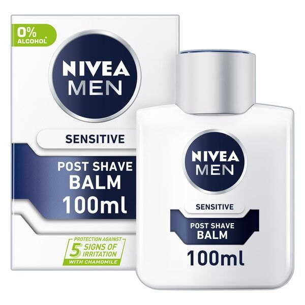 NIVEA MEN Sensitive Post Shave Balm with 0% Alcohol, 100ml