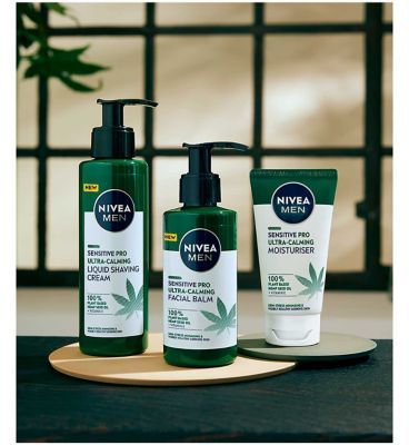 NIVEA Men Sensitive Pro Ultra Calming Liquid Shaving Cream with Hemp Oil, 200ml