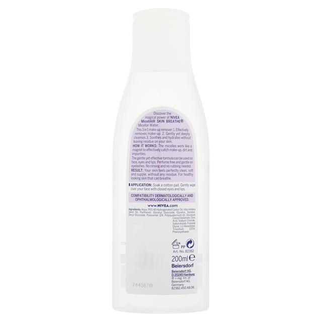 NIVEA MicellAIR Micellar Water for Sensitive Skin 200ml