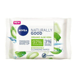 Nivea Naturally Good Organic Aloe Vera Face Cleansing Wipes x25