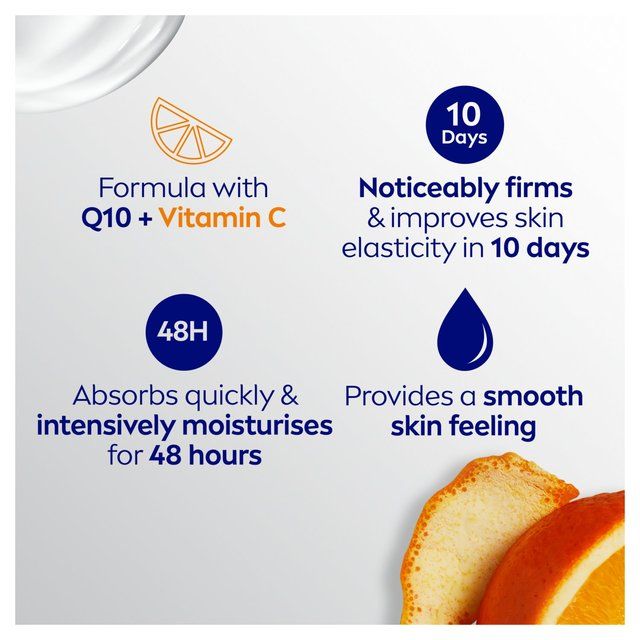 NIVEA Q10 + Vitamin C Firming Body Lotion for Normal Skin 400ml