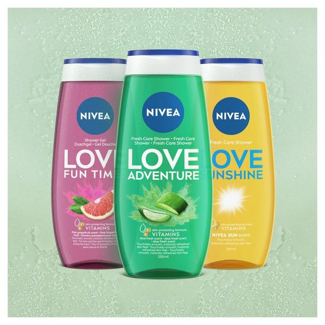 NIVEA Shower Gel LOVE Green Adventure Aloe Vera Body Wash 250ml