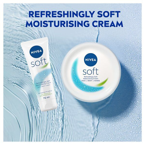 NIVEA Soft Moisturiser Cream for Face, Hands & Body, 300ml