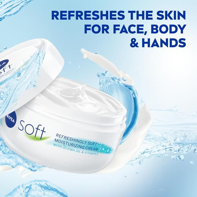 NIVEA Soft Moisturiser Cream for Face Hands & Body 500ml