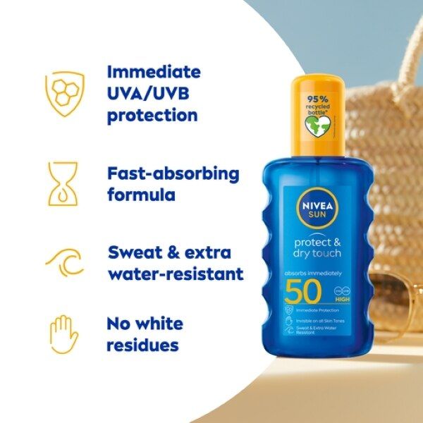 NIVEA SUN Cooling Suncream Spray SPF50 Protect&Refresh 200ml