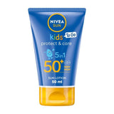 NIVEA SUN Kids Protect & Care SPF 50+ Sun Cream Pocket Size   50ml