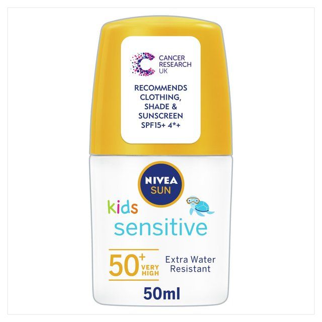 NIVEA SUN Kids Sensitive Protect SPF 50+ Sun Lotion Roll On 50ml