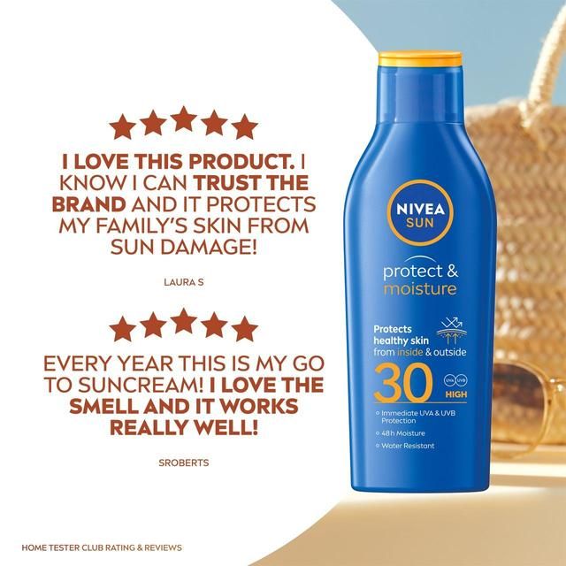 NIVEA SUN Protect & Moisture SPF 30 Sun Lotion 200ml