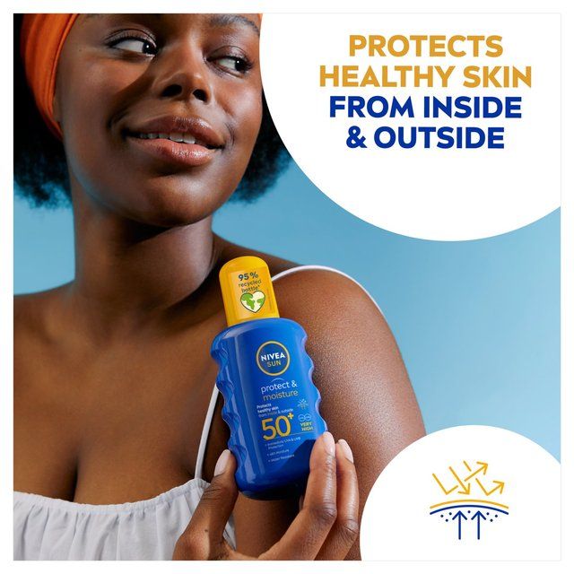 NIVEA SUN Protect & Moisture SPF 50+ Sun Lotion Spray 200ml