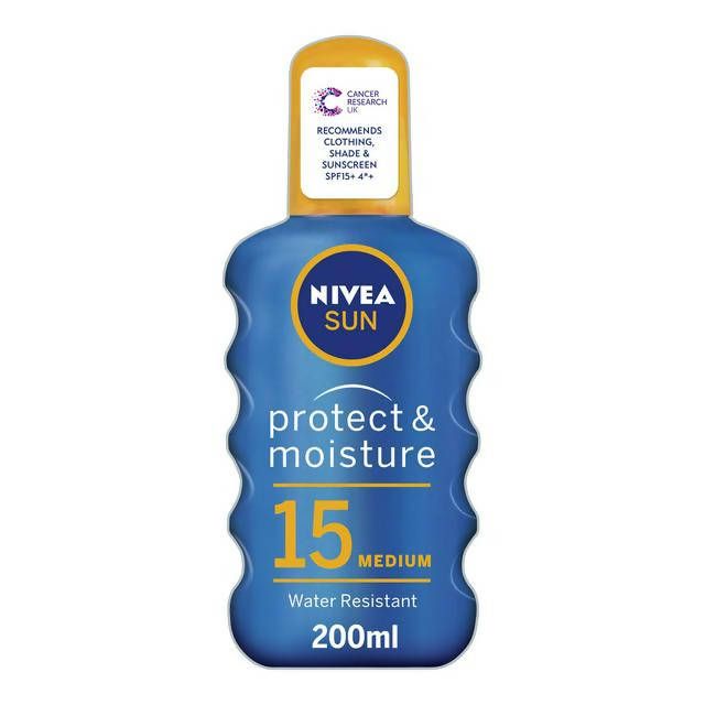 Nivea Sun Protect & Moisture Sun Cream Spray SPF15 200ml