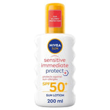 NIVEA SUN Sensitive SPF 50+ Allergy Protect Sun Lotion Spray 200ml