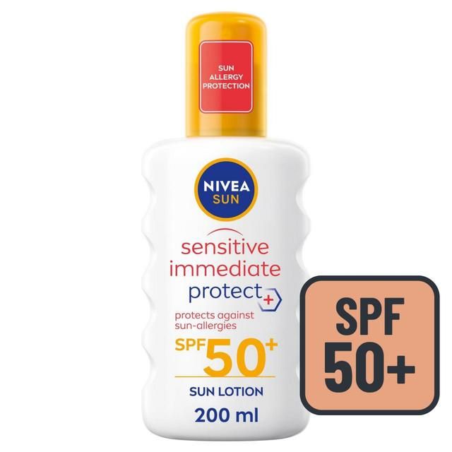 NIVEA SUN Sensitive SPF 50+ Allergy Protect Sun Lotion Spray 200ml