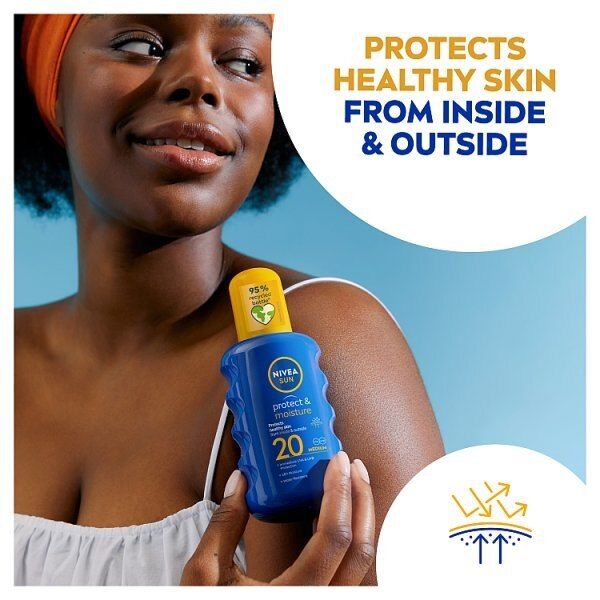 NIVEA SUN Suncream Spray Protect & Moisture SPF20 200ml