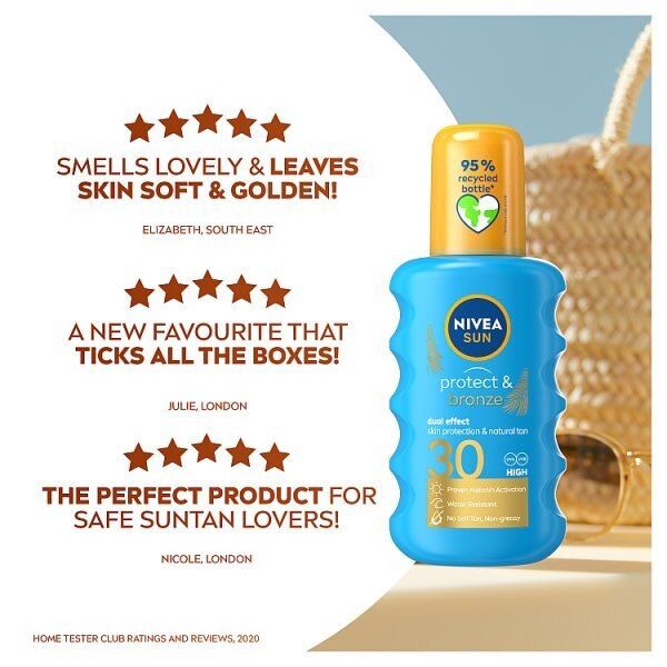 NIVEA SUN Tan Activating Spray SPF 30 Protect & Bronze 200ml