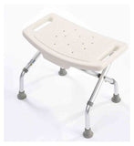 NRS Healthcare Folding Shower Stool, White
